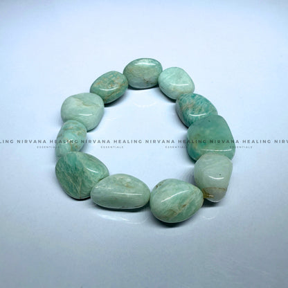 AMAZONITE TUMBLE BRACELET (Balance, Truth, Hope And Courage)   image 2
