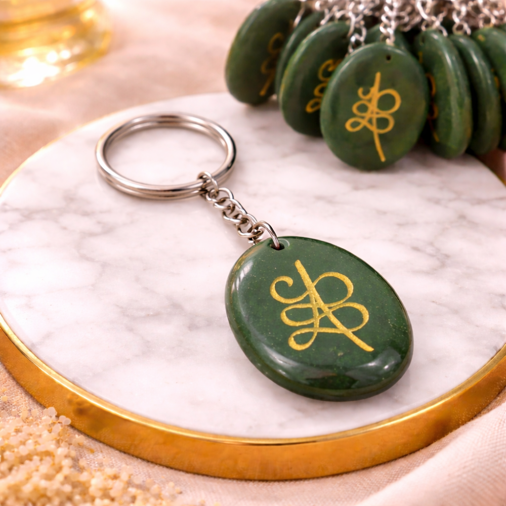 GREEN AVENTURINE KEYCHAIN - Luck, Opportunity & Growth image 4