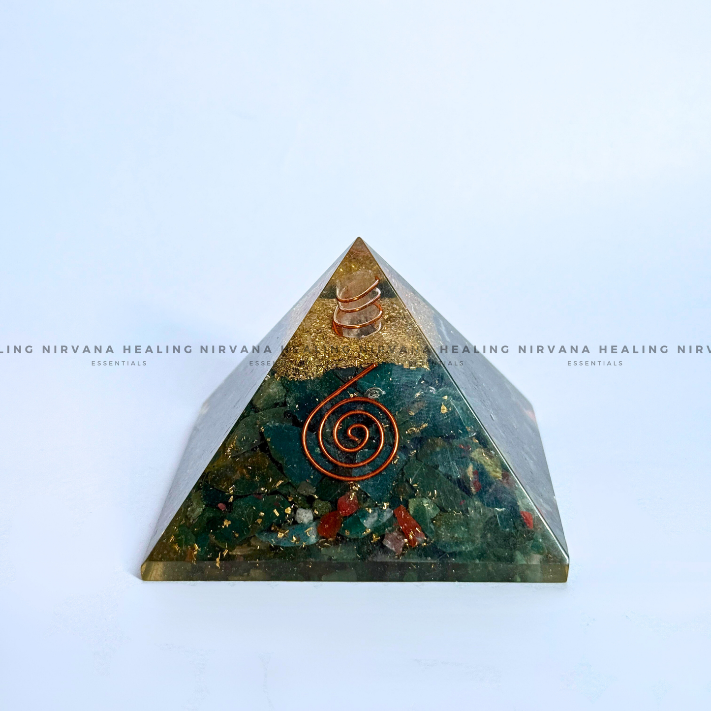 GREEN JADE PYRAMID (Luck, Harmony, Peace And Abundance) image 0