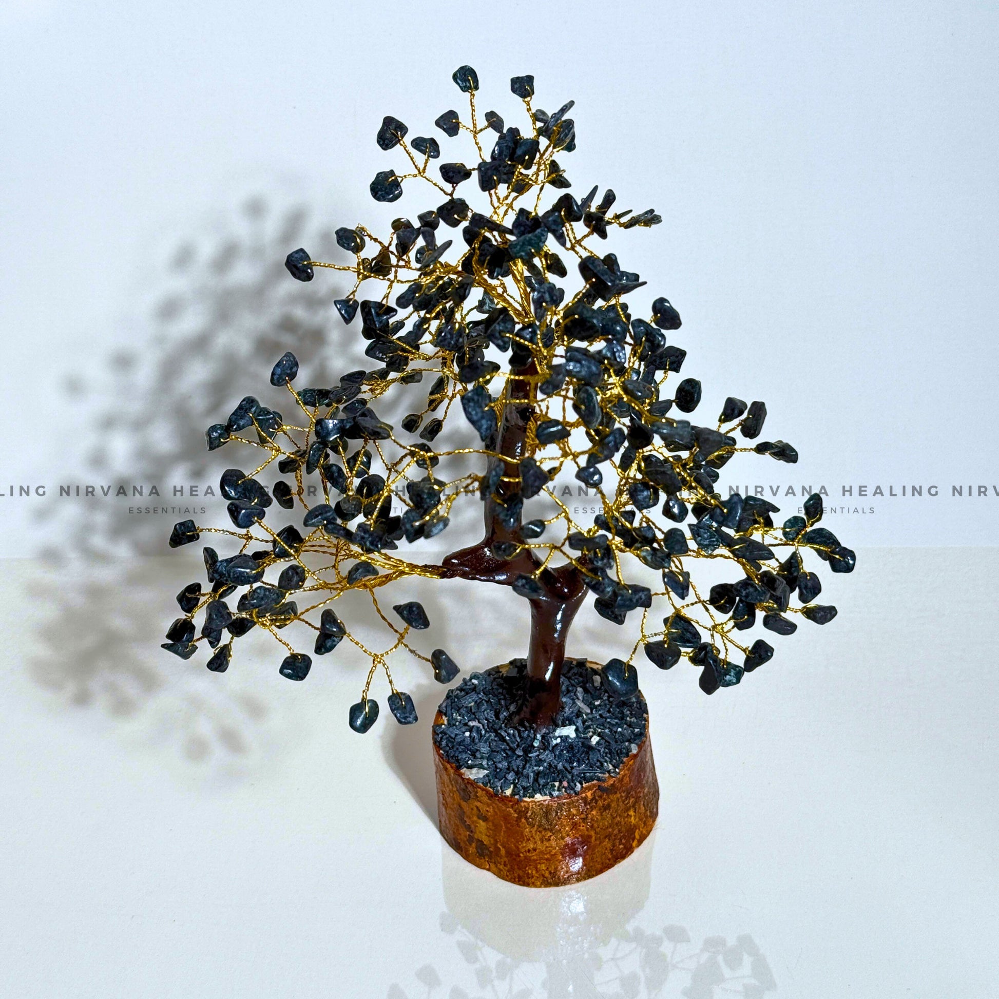 BLACK TOURMALINE TREE Approx 300 Beads (Protection, Grounding, Shielding And Growth) image 1
