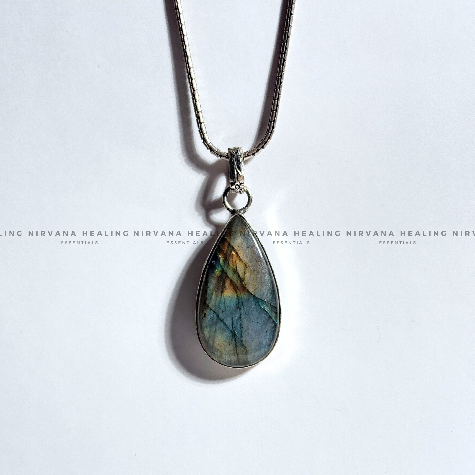 LABRADORITE CRYSTAL DESIGNER PENDANT (Intuition, Inner Power And Transformation).    image 3