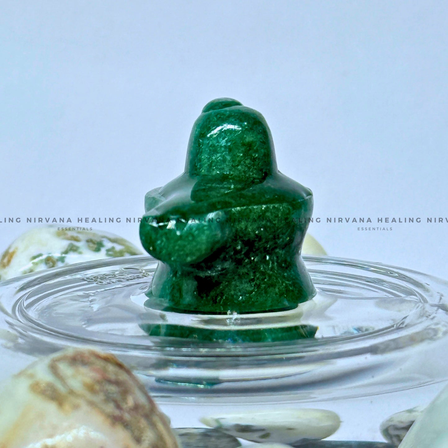 GREEN AVENTURINE SHIVLING (1 Inch) (Luck, Money, Abundance, Career And Growth).  image 2
