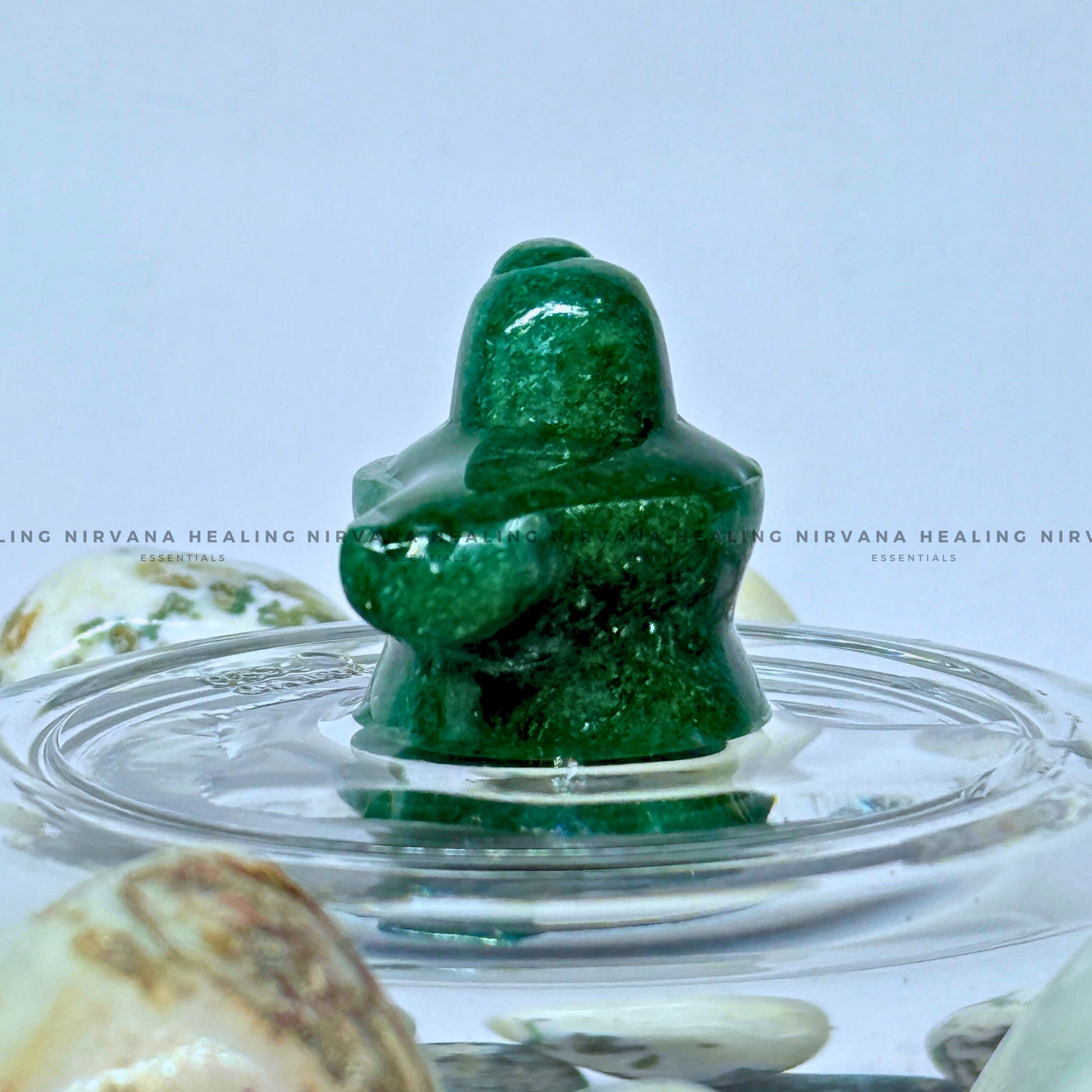 GREEN AVENTURINE SHIVLING (1 Inch) (Luck, Money, Abundance, Career And Growth).  image 2