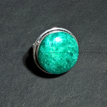 GREEN MARGAJ ROUND RING (Protection, Luck And Intuition) image 2