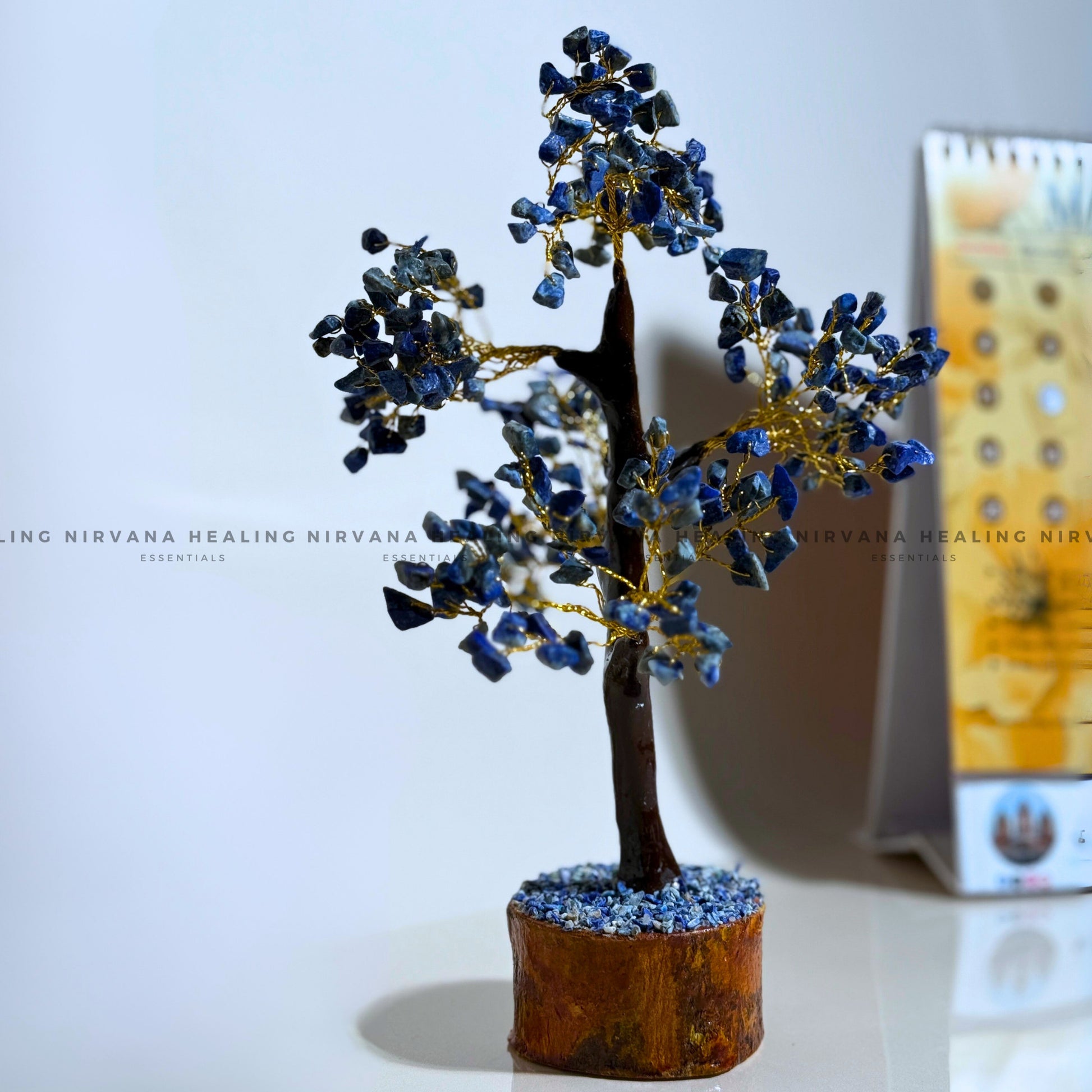 LAPIS LAZULI CRYSTAL TREE (BIG) Approx 300 Beads  (Communication, Truth, Ease Of Expression And Wisdom) image 4