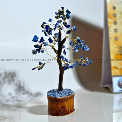 LAPIS LAZULI CRYSTAL TREE (SMALL) Approx 100 Beads  (Communication, Truth, Ease Of Expression And Wisdom) image 4