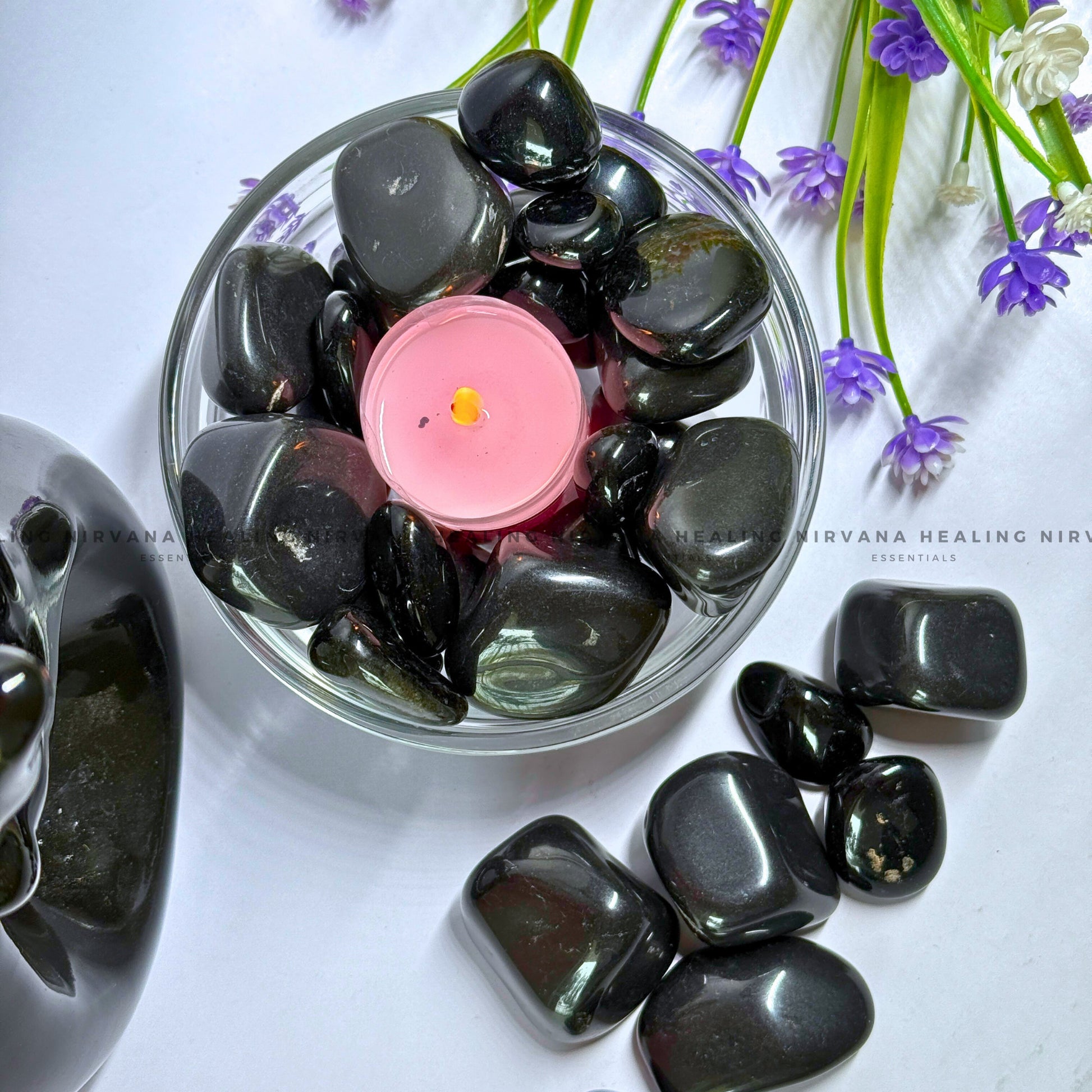 BLACK TOURMALINE TUMBLE STONES (Protection, Grounding, Shielding And Growth) image 0