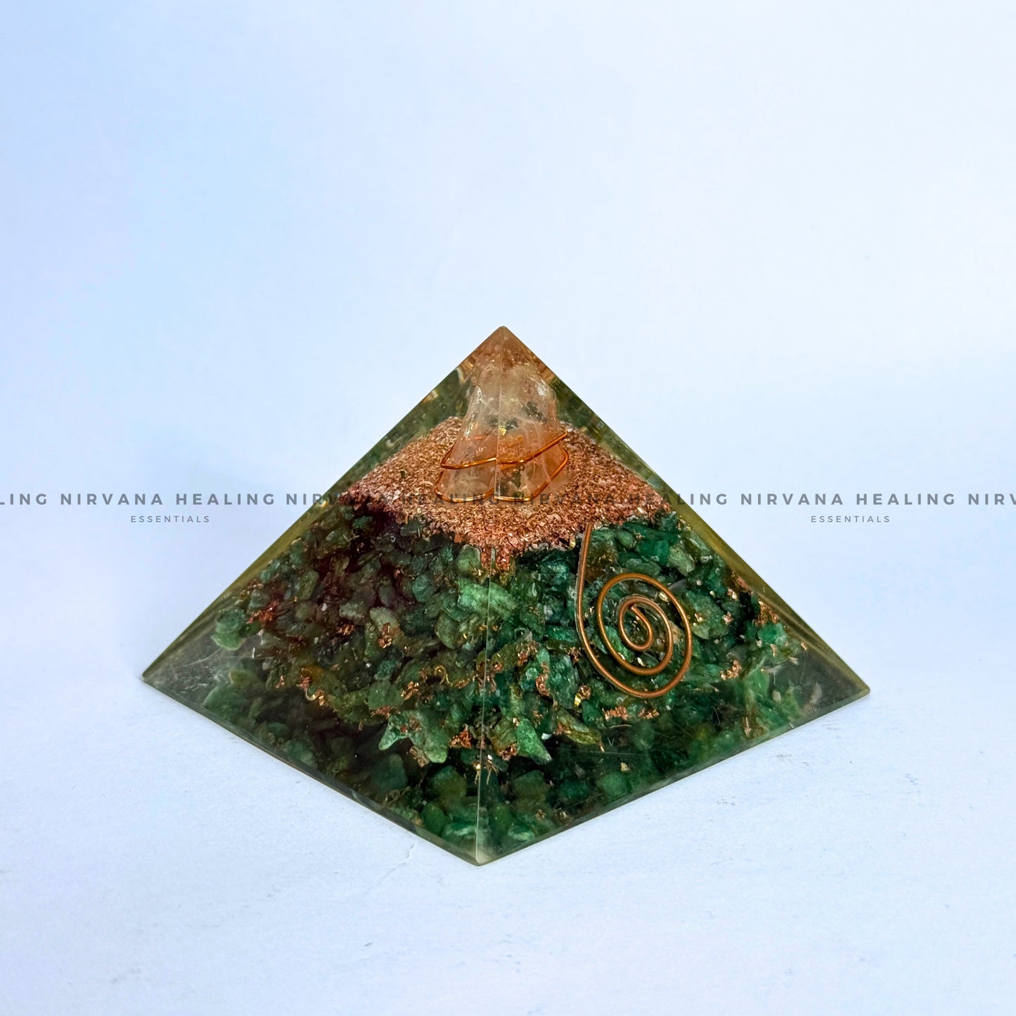 GREEN AVENTURINE PYRAMID (Luck, Money, Abundance, Career And Growth).  image 1