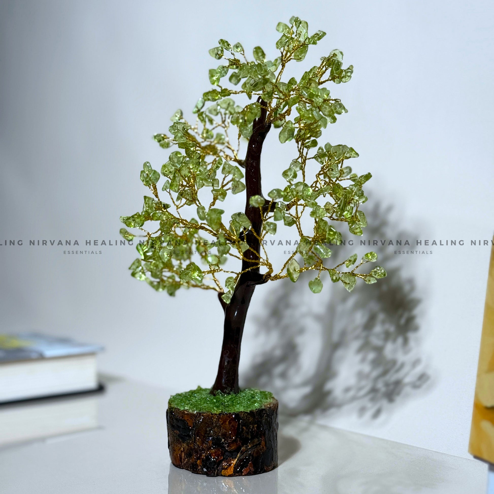 PERIDOT CRYSTAL TREE Approx 300 Beads (Prosperity, Cheerfulness, Abundance And Renewal) image 3
