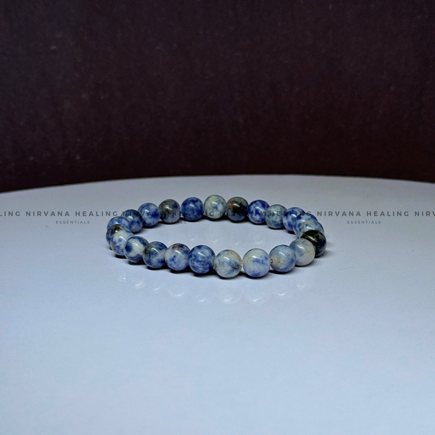 SODALITE ROUND BEADED BRACELET (Sodalite Creativity, Expression, Logic And Communication) image 3
