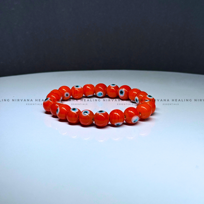 ORANGE EVIL EYE BRACELET (Creativity, Courage And Protection) image 3