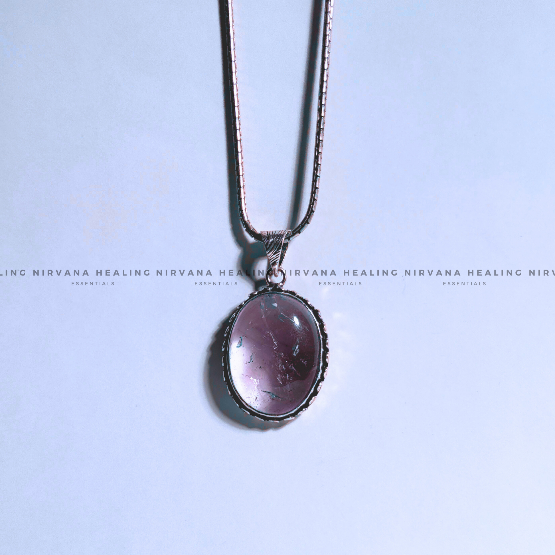 ROSE QUARTZ OVAL PENDANT (Love, Romance, Relationship And Emotion Balance) image 4
