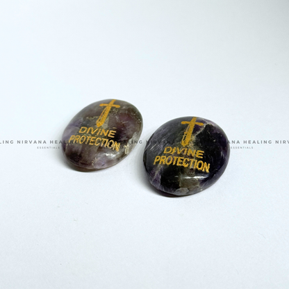 AMETHYST NATURAL PROTECTION ZIBU COIN (Meditation, Stress Reduction, Intuition And Manifestation) image 4