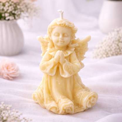 SERENITY PRAYER ANGEL CANDLE (Made From Natural Beeswax) image 6