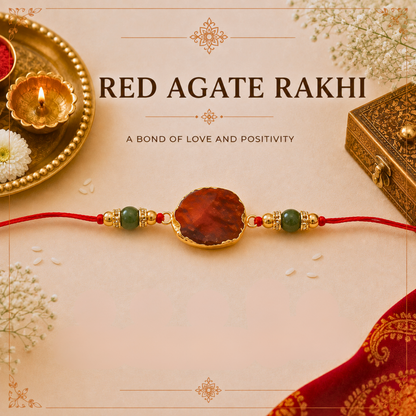 Red Agate Rakhi