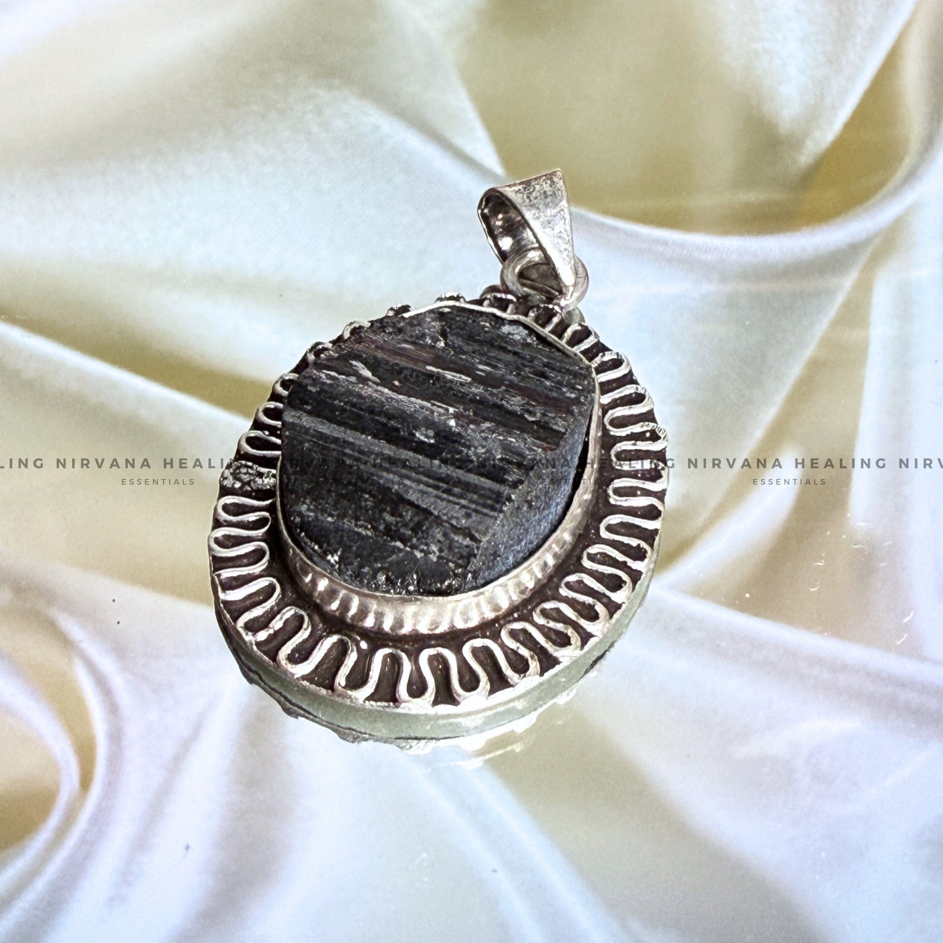 BLACK TOURMALINE RAW PENDANT (Protection, Grounding, Shielding And Growth) image 3