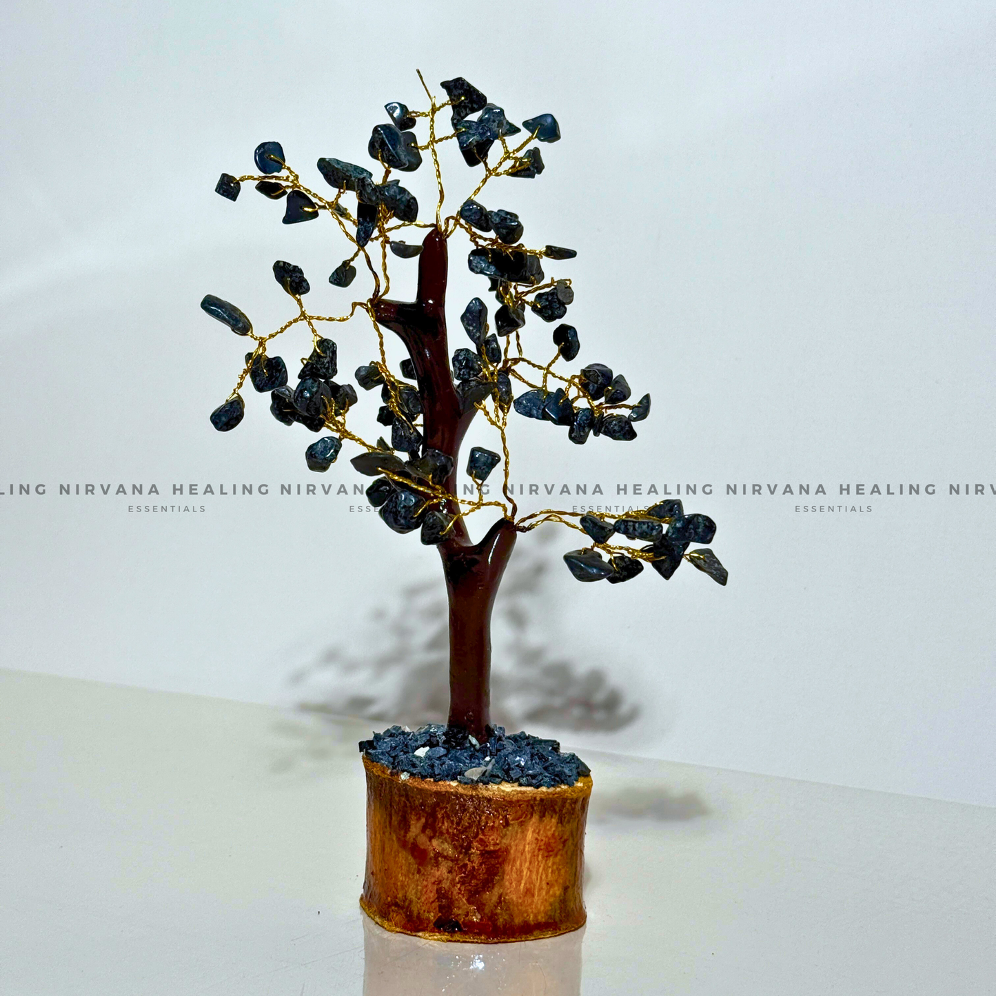 LAPIS LAZULI JADE CRYSTAL TREE Approx 100 Beads (SMALL) (Communication, Truth, Ease Of Expression And Wisdom) image 1