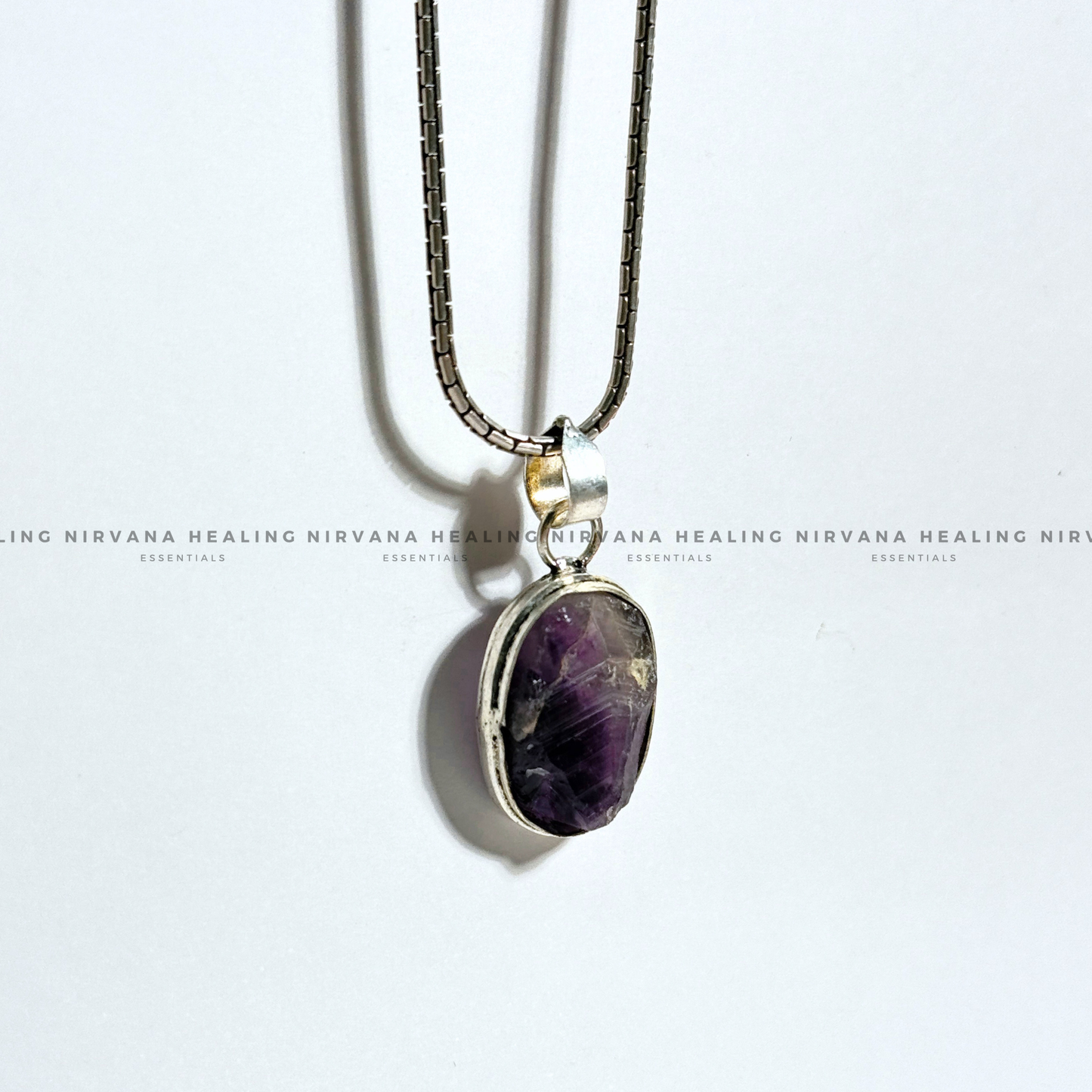 AMETHYST RAW PENDANT (Meditation, Stress Reduction, Intuition And Manifestation)   image 5
