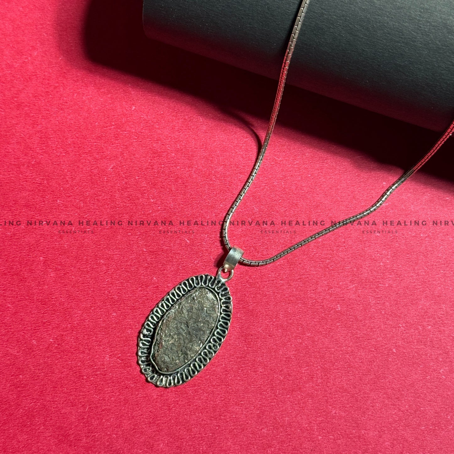 PYRITE OVAL SHAPED PENDANT (Money Magnet, Prosperity, Fame And Abundance).  image 7