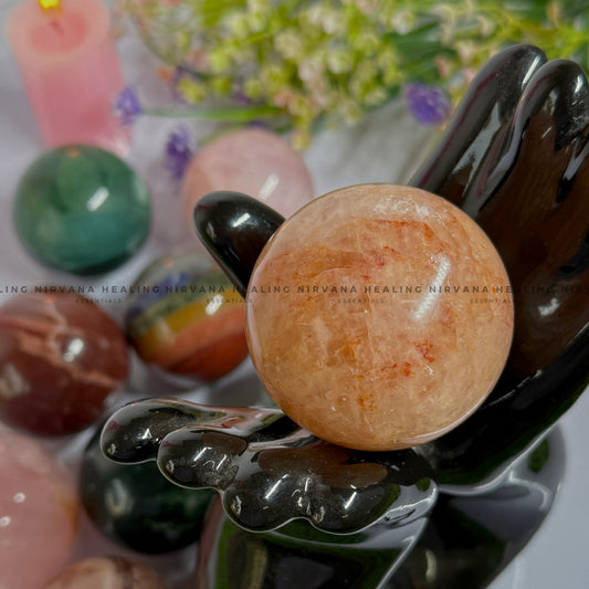 YELLOW AVENTURINE SPHERE (Joy, Leadership And Empowerment).  image 0