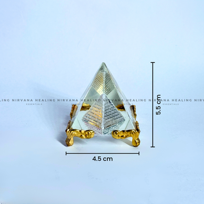 VASTU/FENG SHUI CRYSTAL PYRAMID (Harmonize Energy And Enhance Prosperity) image 3