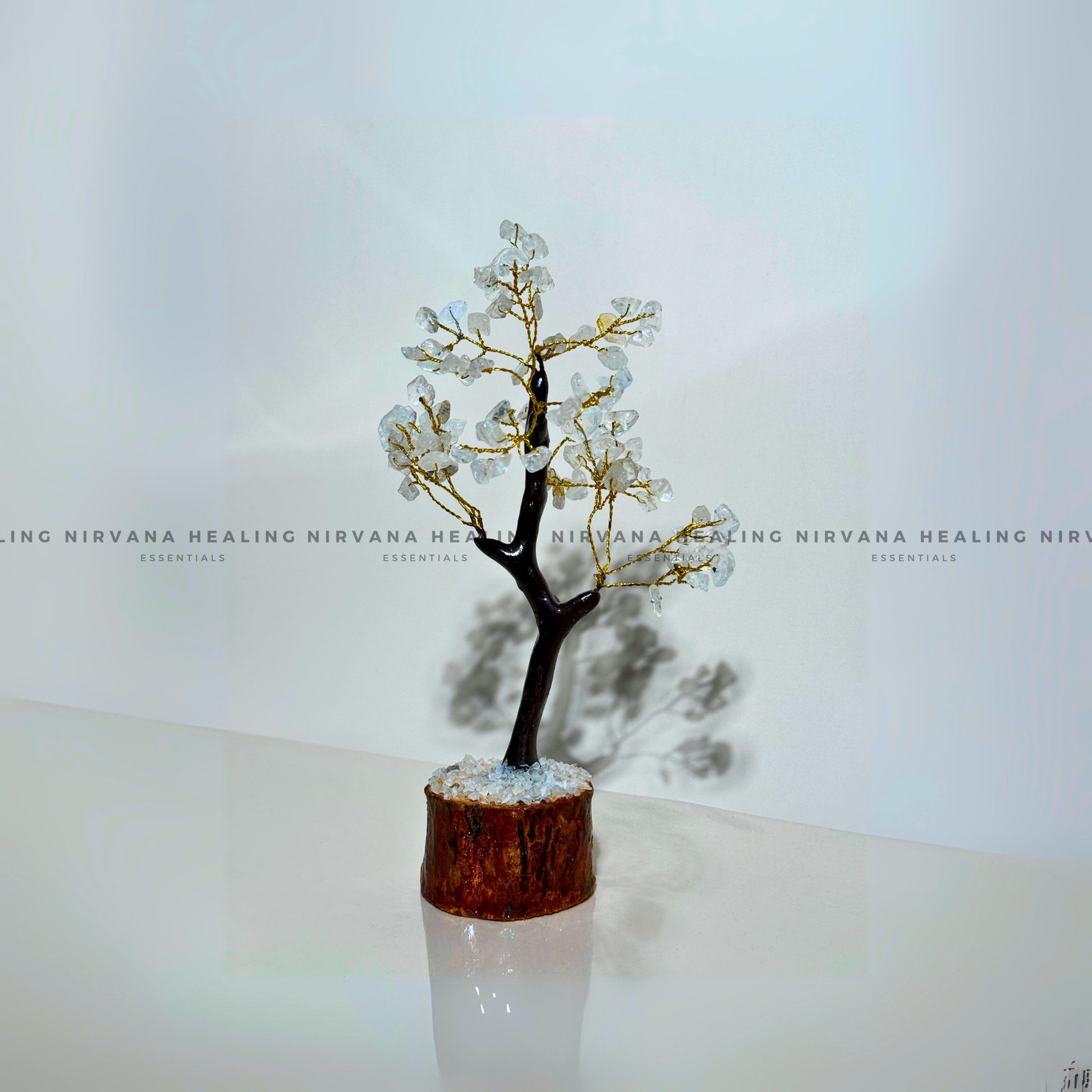 CLEAR QUARTZ CRYSTAL TREE (SMALL)Approx 100 Beads  (Mental Clarity, Master Healer And Energy Amplifier).  image 3