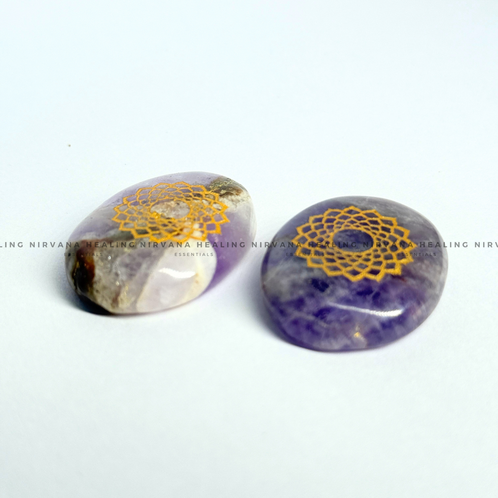 AMETHYST CROWN CHAKRA ZIBU COIN (Meditation, Stress Reduction, Intuition And Manifestation) image 6