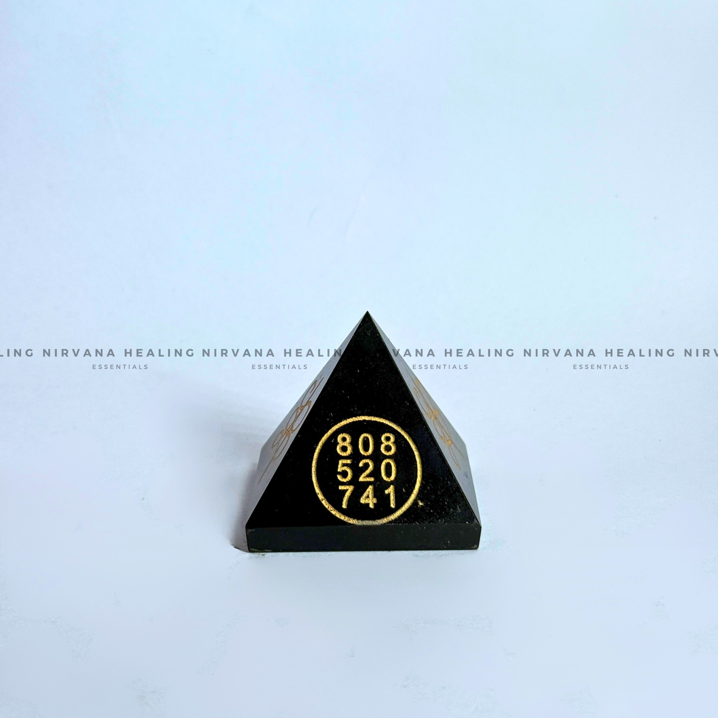 BLACK TOURMALINE WITH ZIBU SYMBOLS PYRAMID (Protection, Grounding, Shielding And Growth) image 6