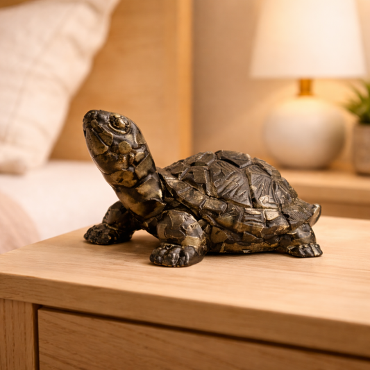 VASTU PYRITE TORTOISE (KACHHUA) - Protection, Stability & Wealth Energy image 0