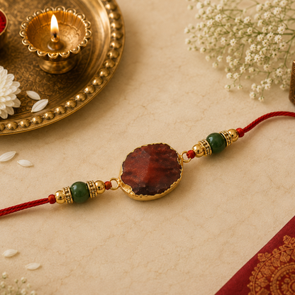 Red Agate Rakhi