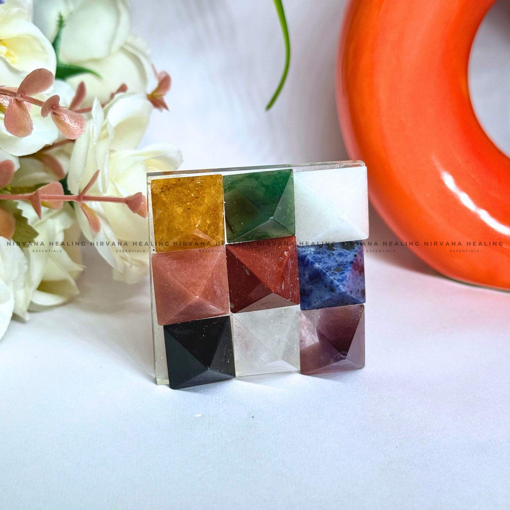 CRYSTAL NAVAGRAHA PYRAMID (Balance of the Nine Planets) image 1