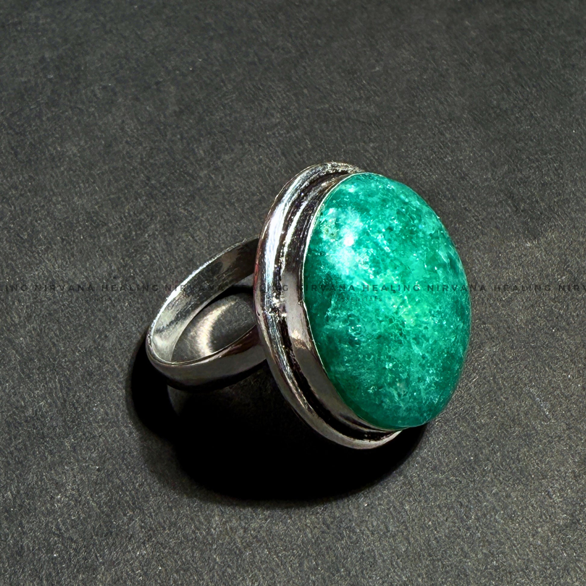 GREEN MARGAJ ROUND RING (Protection, Luck And Intuition) image 3