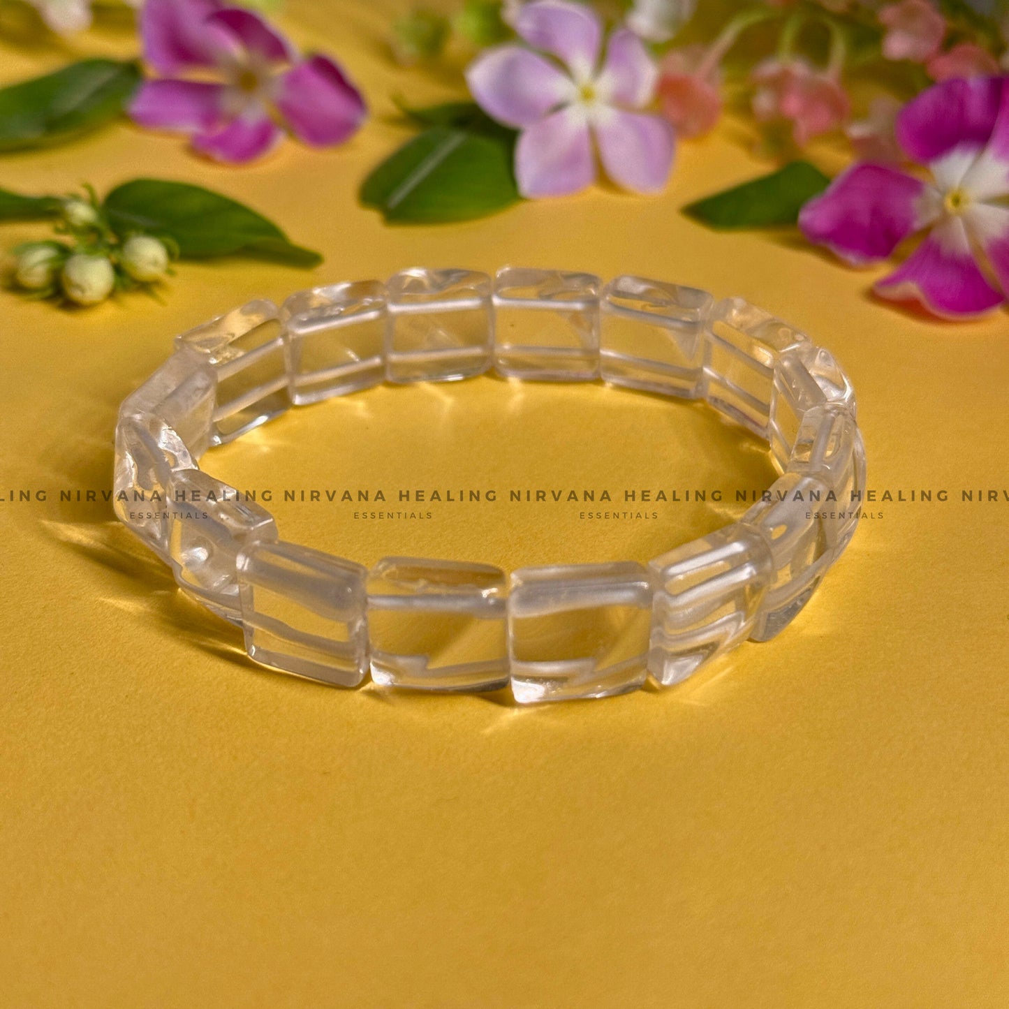 CLEAR QUARTZ PYRAMID BRACELET (Mental Clarity, Master Healer And Energy Amplifier) image 0