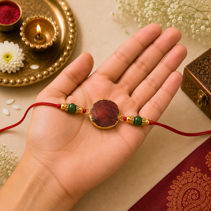Red Agate Rakhi