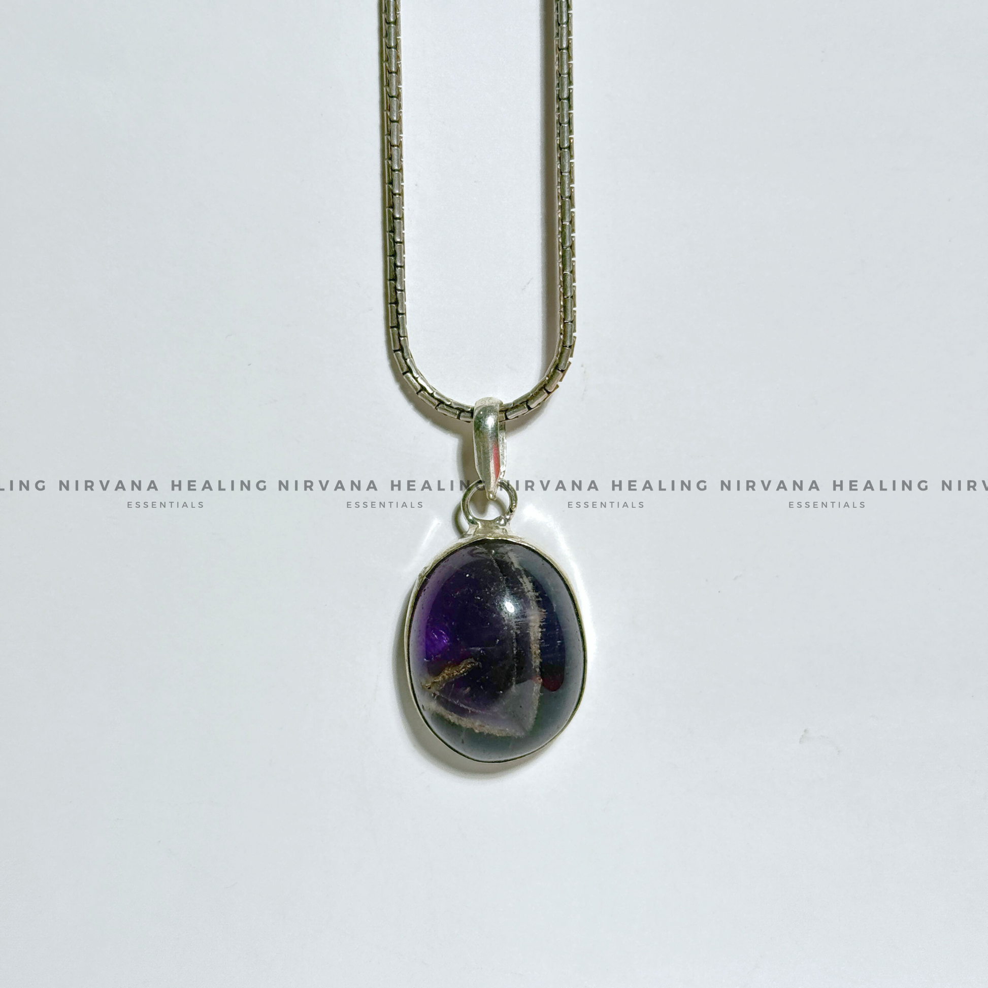 AMETHYST ROUND PENDANT (Meditation, Stress Reduction, Intuition And Manifestation) image 6