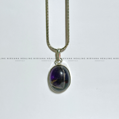 AMETHYST ROUND PENDANT (Meditation, Stress Reduction, Intuition And Manifestation) image 6