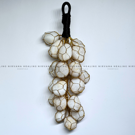 WHITE MARBLE FOR GROUNDING HANGING (Marble White Purity, Focus And Divine Connection)  image 1