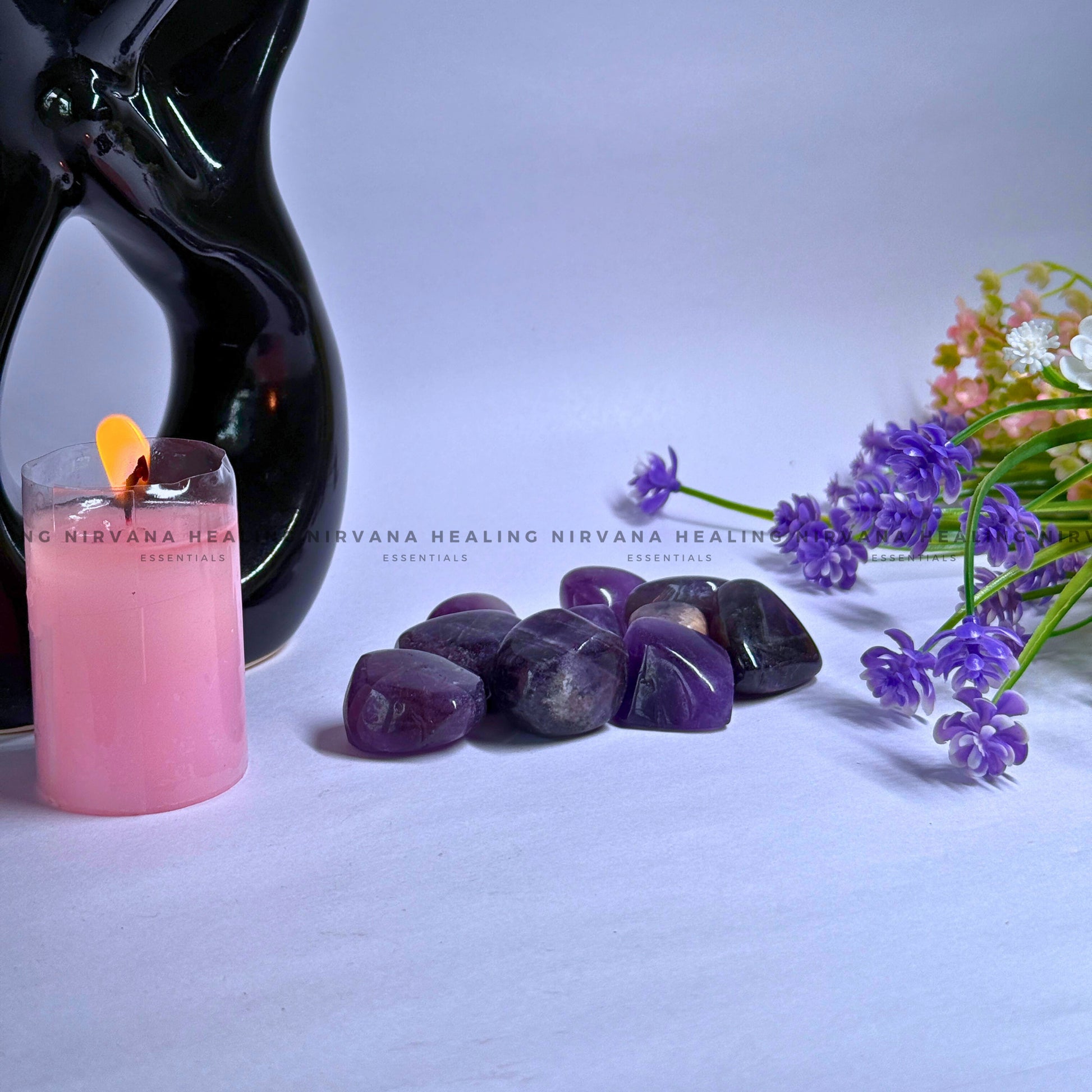 AMETHYST TUMBLE STONES (Meditation, Stress Reduction, Intuition And Manifestation) image 2