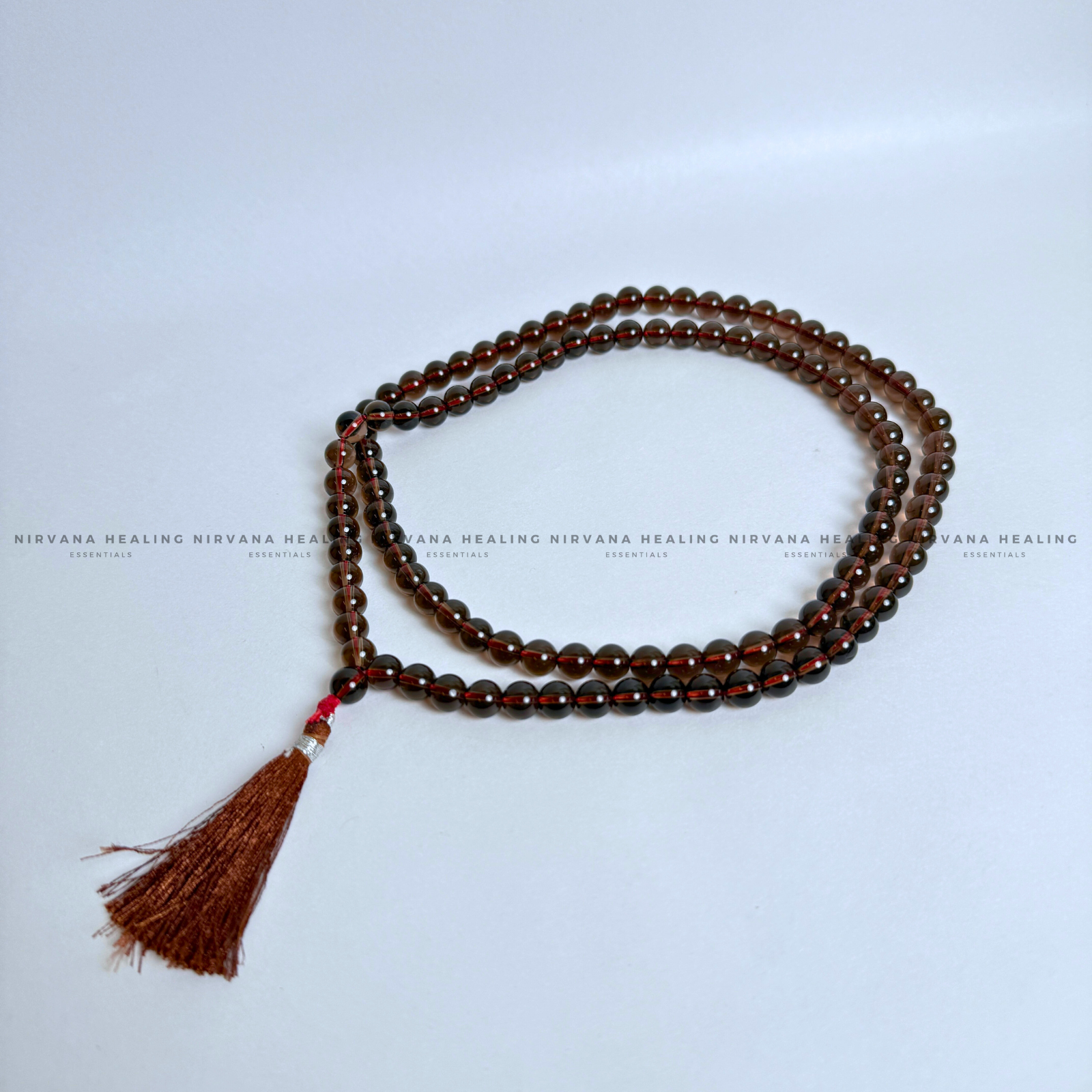 SMOKY QUARTZ MALA (Grounding, Detox, Protection And Removes Anxiety) image 4