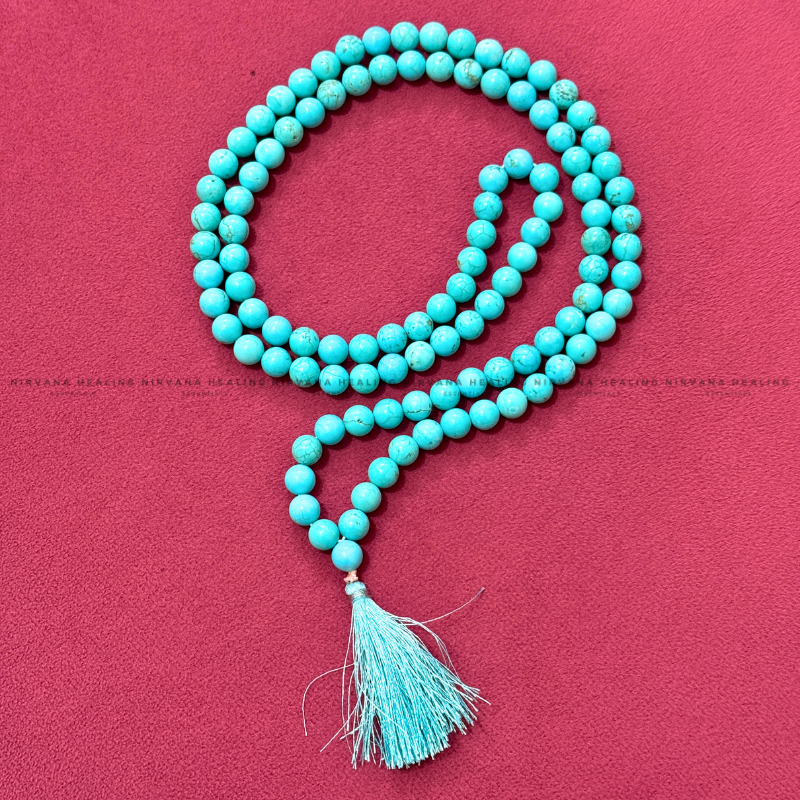 TURQUOISE FIROZA MALA (Divine Protection, Psycho Gifts, Healing, Wisdom And Truth) image 2