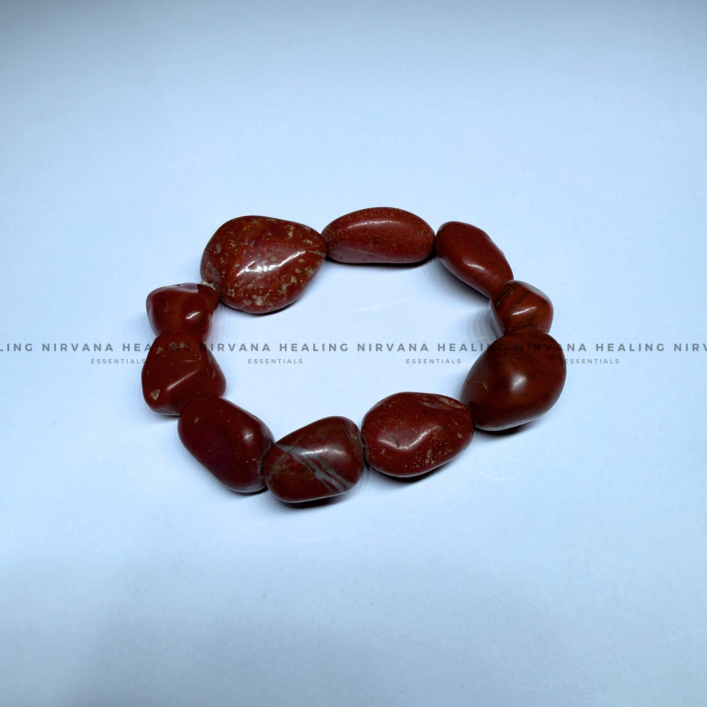 RED JASPER TUMBLE BRACELET (Immunity, Strength, Health And Pain Relief) image 1