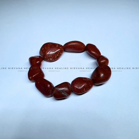 RED JASPER TUMBLE BRACELET (Immunity, Strength, Health And Pain Relief) image 1