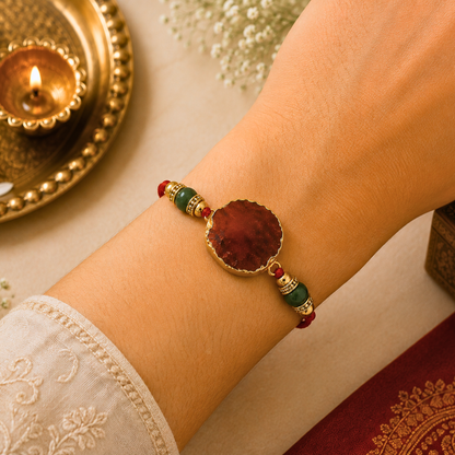 Red Agate Rakhi