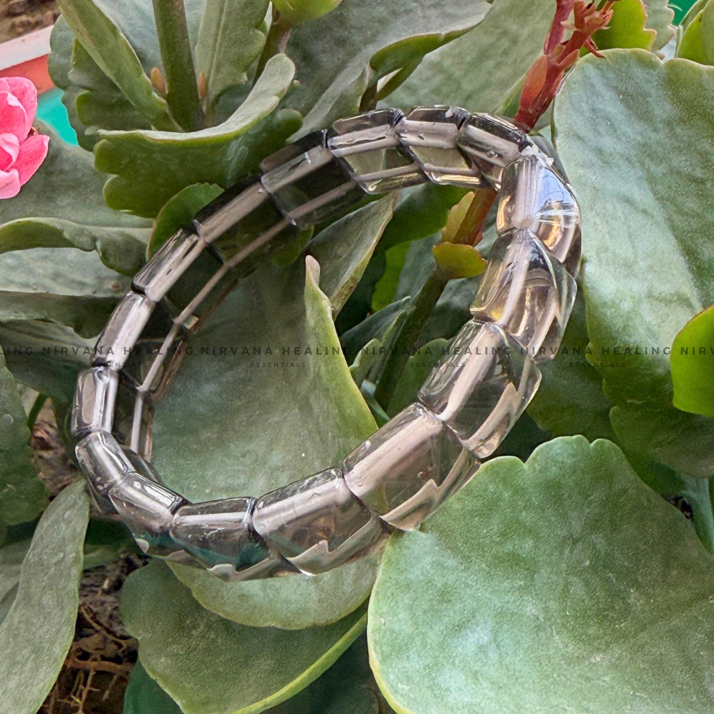 SMOKY QUARTZ PYRAMID BRACELET (Grounding, Detox, Protection And Removes Anxiety) image 4