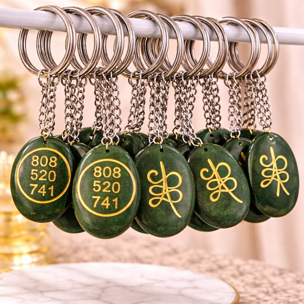 GREEN AVENTURINE KEYCHAIN - Luck, Opportunity & Growth image 3