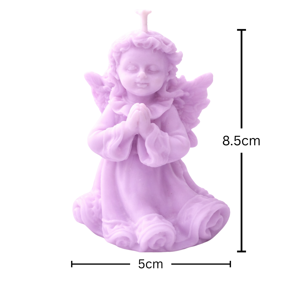 SERENITY PRAYER ANGEL CANDLE (Made From Natural Beeswax) image 3