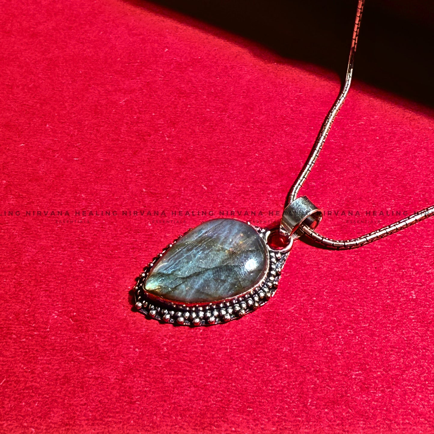 LABRADORITE CRYSTAL DESIGNER PENDANT (Intuition, Inner Power And Transformation).    image 3