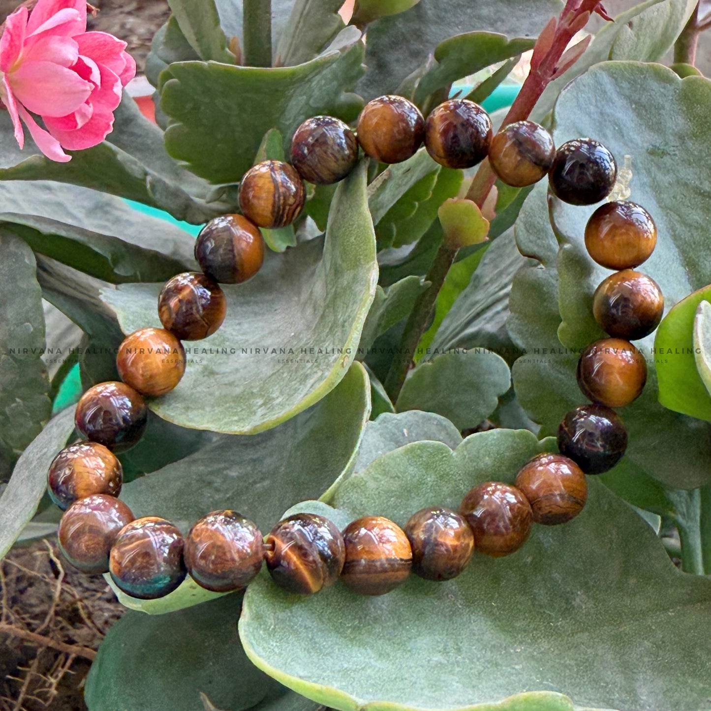 TIGER EYE ROUND BEADED BRACELET (Bold, Courage, Willpower And Strength). image 4