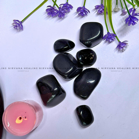BLACK TOURMALINE TUMBLE STONES (Protection, Grounding, Shielding And Growth) image 1