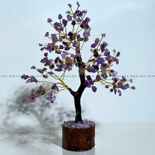 AMETHYST CRYSTAL TREE Approx 200 Beads (Meditation, Stress Reduction, Intuition and Manifestation) image 0